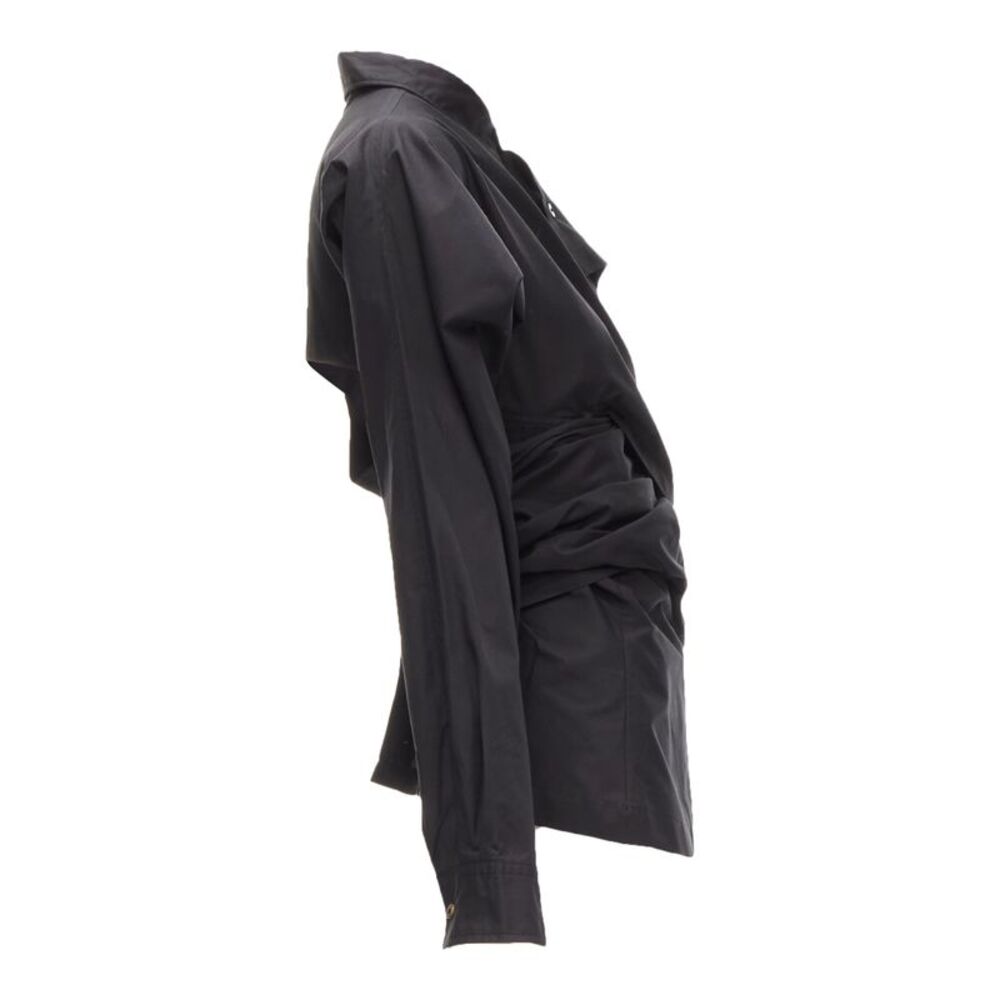 Comme Des Garcons Vintage 1980'S Deconstructed Wrap Bias Placket Cutout Shirt M - Picture 5 of 7